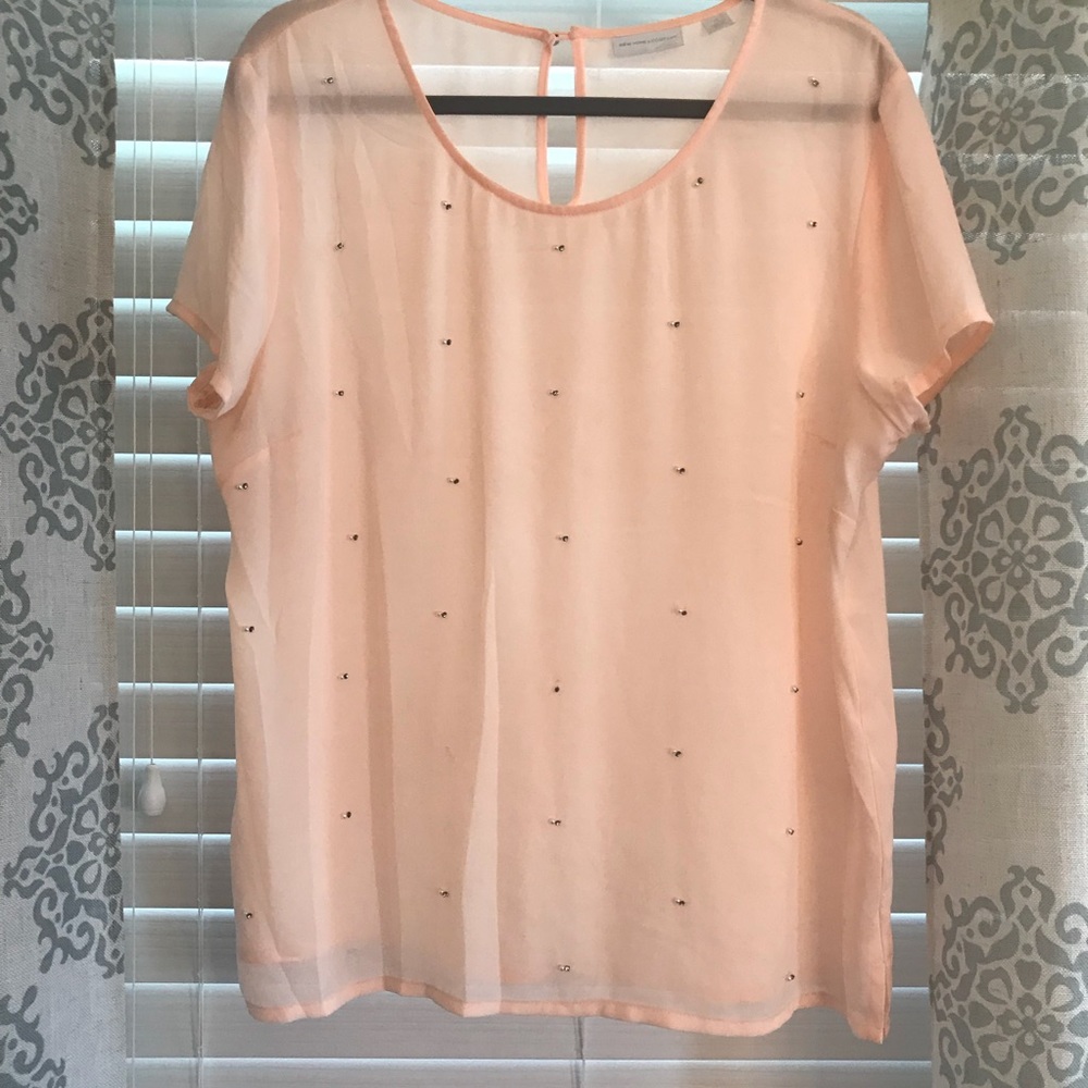 New York & Co. Blush Blouse